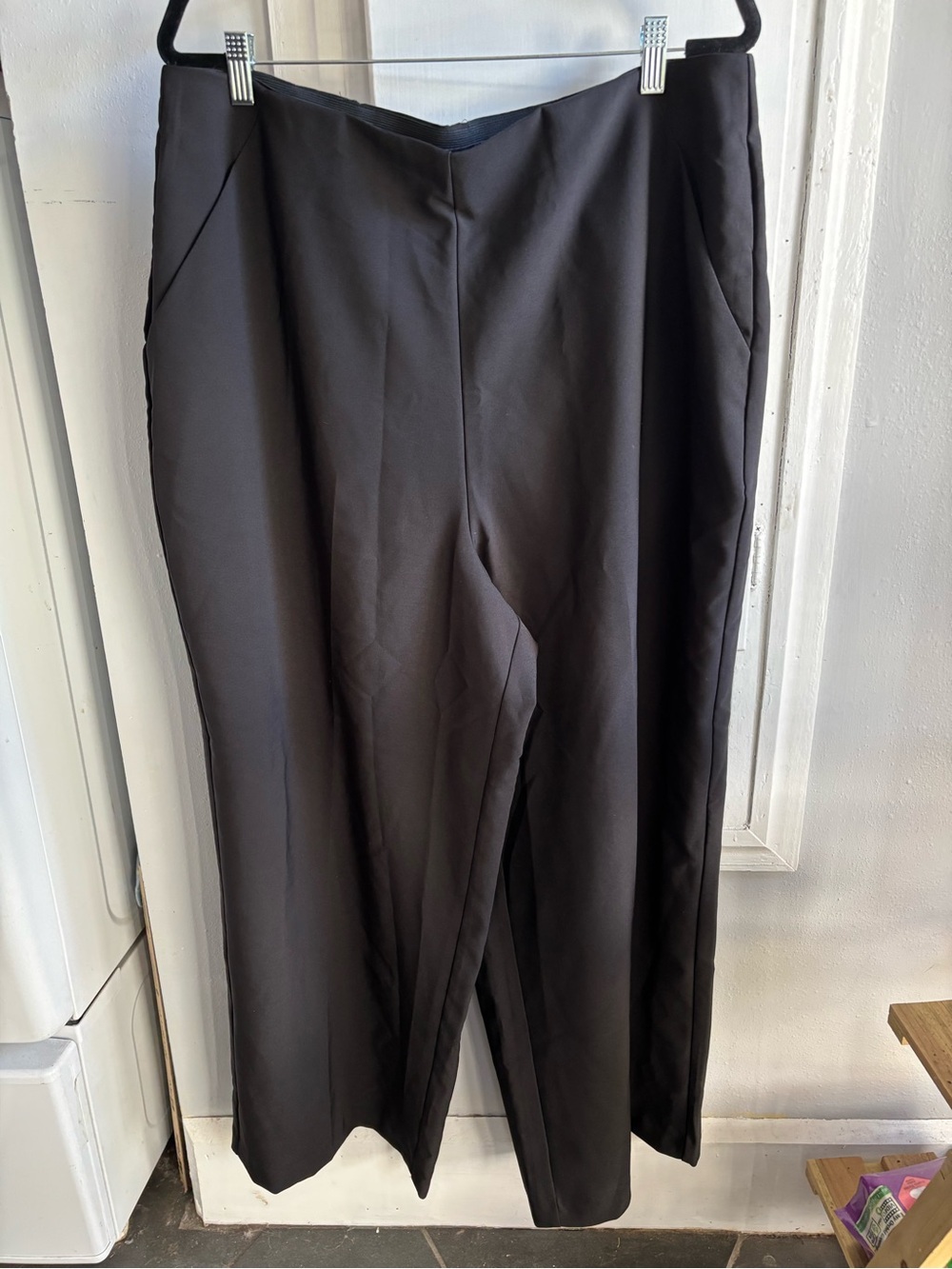 torrid Black Wide-Leg Ponte Pants